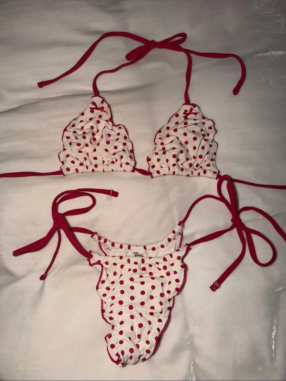 Frankie’s Bikini’s x Victoria’s Secret PINK Love Bug 2 Piece Bikini Set size XS